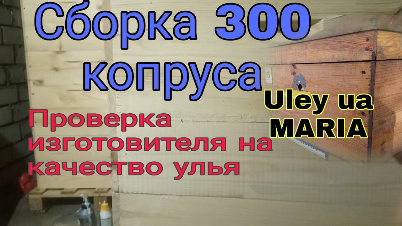 Сборка  300-го корпуса  для улья ДАДАН 12 рамок. Изготовитель улья Uley ua MARIA / Сумская область