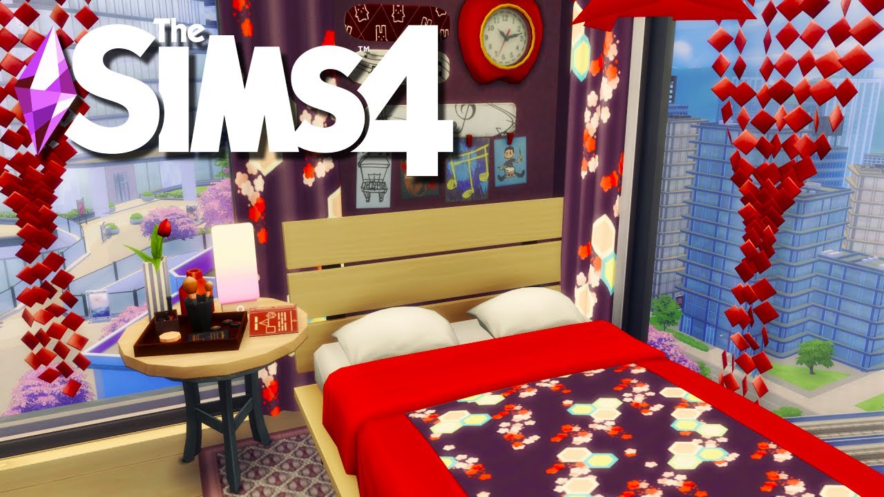Gifts and pictures EVERYWHERE! || KINDERGARTEN TEACHER'S MICRO APARTMENT 🍎 || The Sims 4 Speed Build