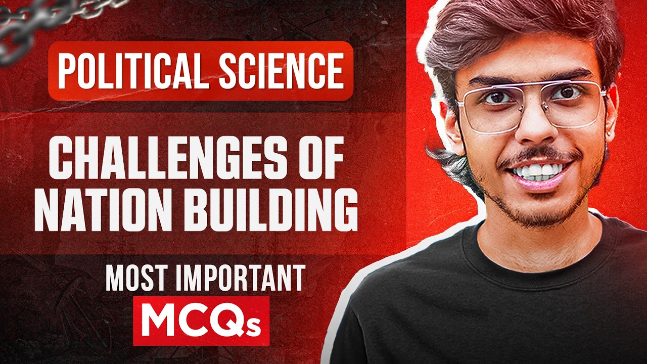Challenges of Nation Building Class 12 Political Science Most Important MCQs Questions Board Exams