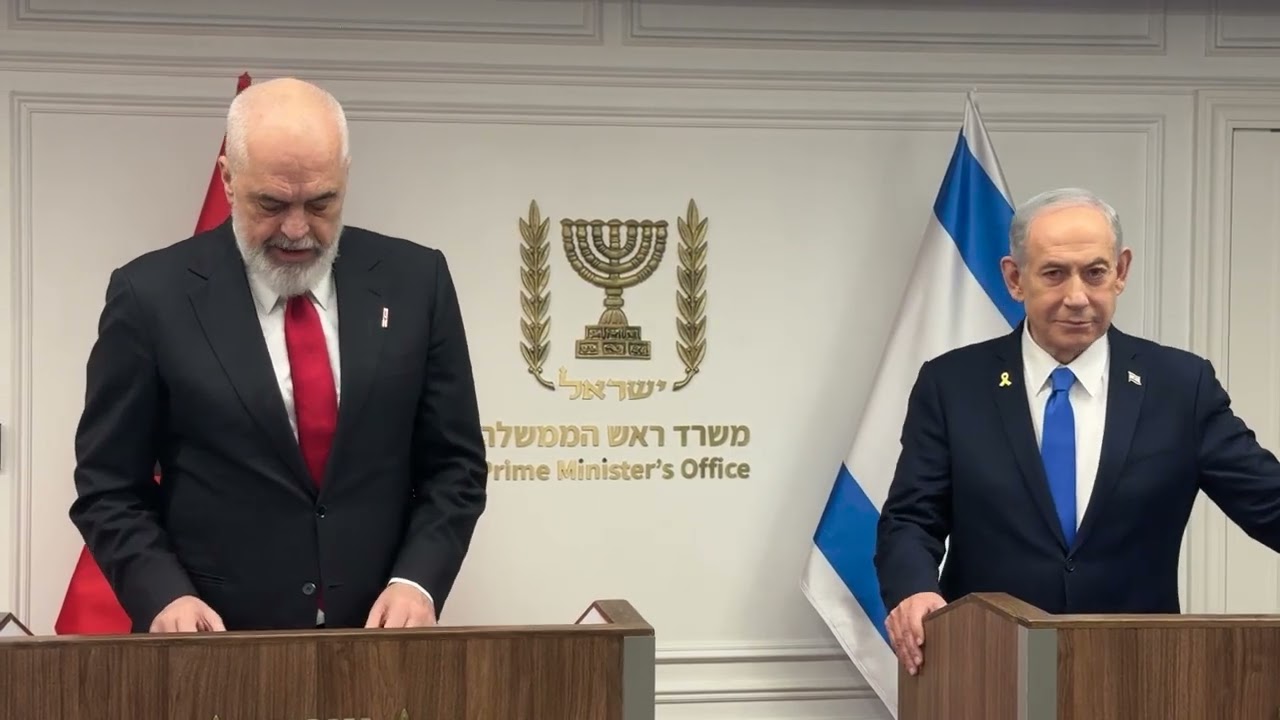 📍Jerusalem, Israel – Joint statement with the Prime Minister of Israel, Benjamin Netanyahu 🎤
