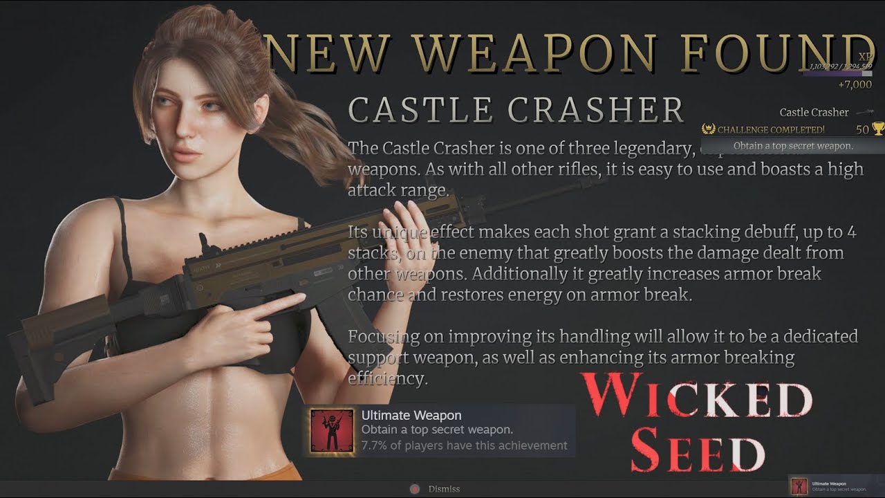 Wicked Seed - Ultimate Weapon Achievement! 22 Rusty Coin Locations!