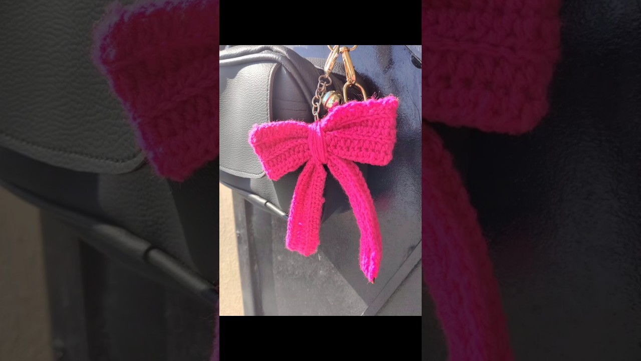 crochet bow for beginners 💗🧶✨ 