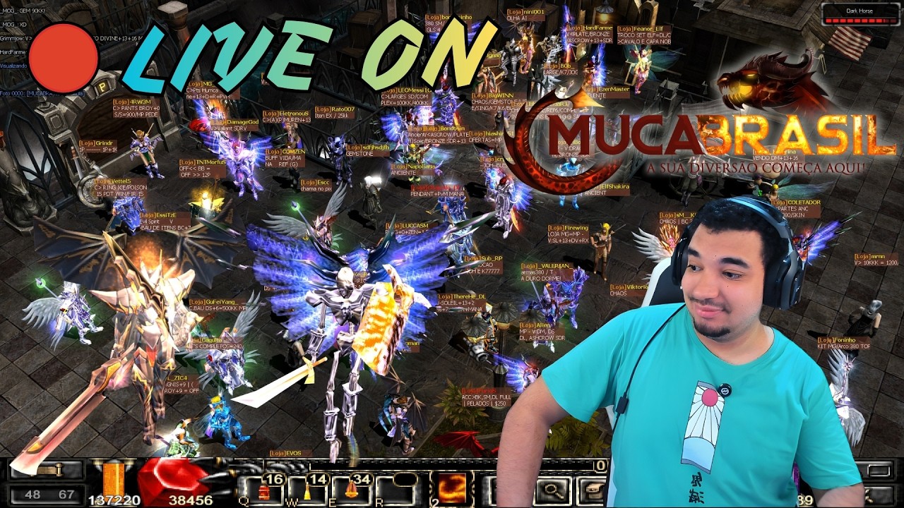 🔴LIVE ON: MU CA BRASIL - Tentando conseguir umas joias hehe❗muca❗guild ❗discord ❗sorteio