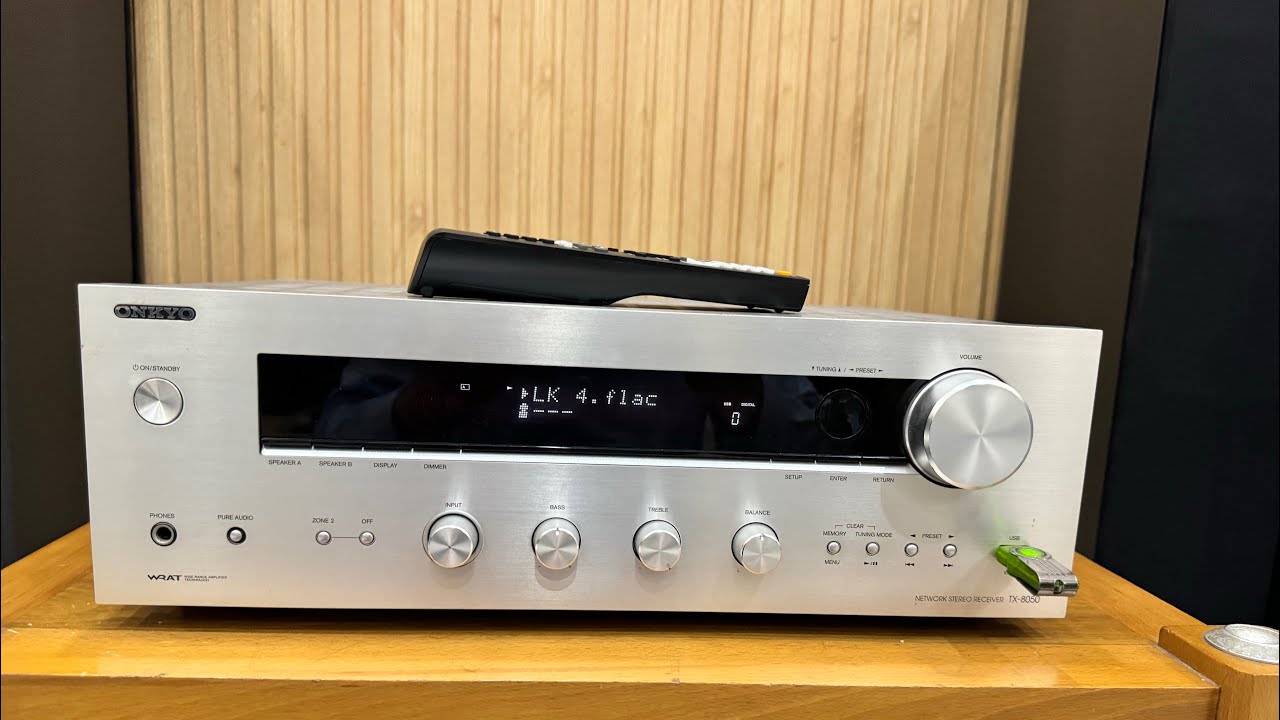 Amply stereo Onkyo TX-8050  cổng Quang chơi nhạc mạng, Pre out làm DAC, USB lossless☎️0834563852