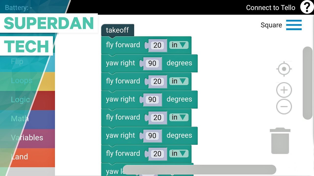 Ryze Tello drone | How to program your Tello with DroneBlocks App!