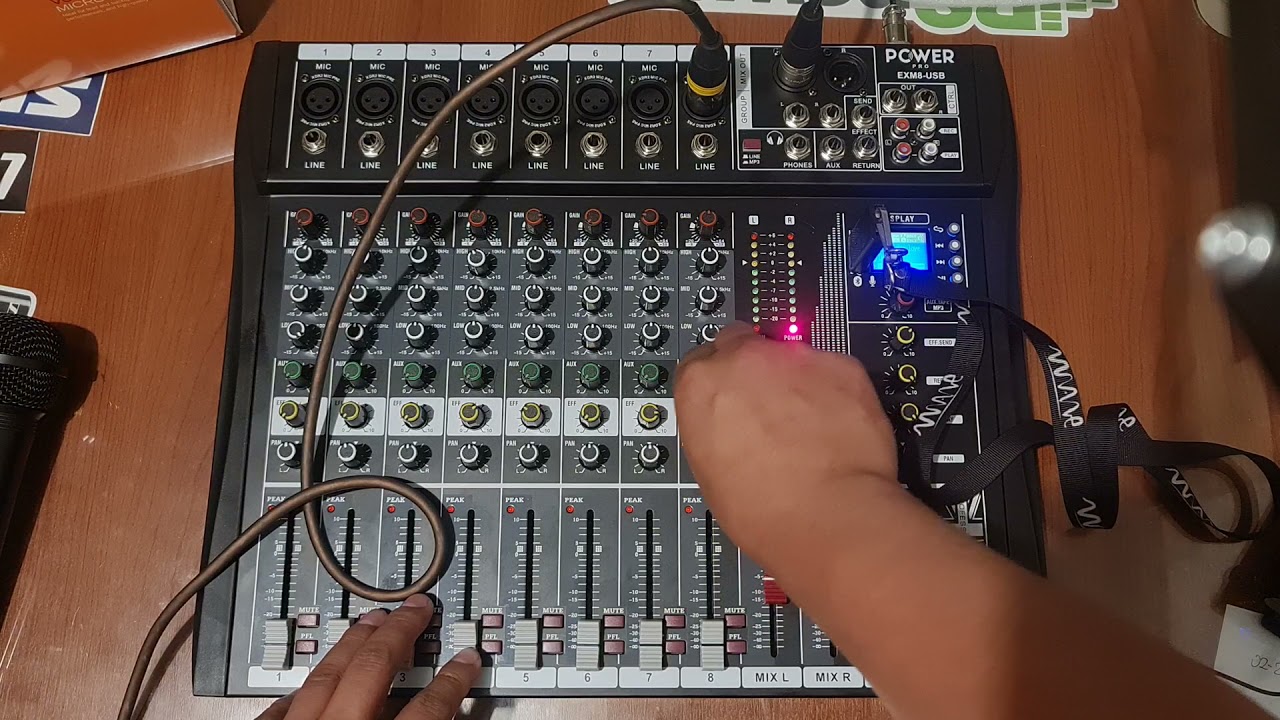✅ PARTE 9 ✅ TUTORIAL ⚠️ CONSOLA DE AUDIO/MIXER ANALOGICA: Mp3 Display Reproducción USB POWER PRO
