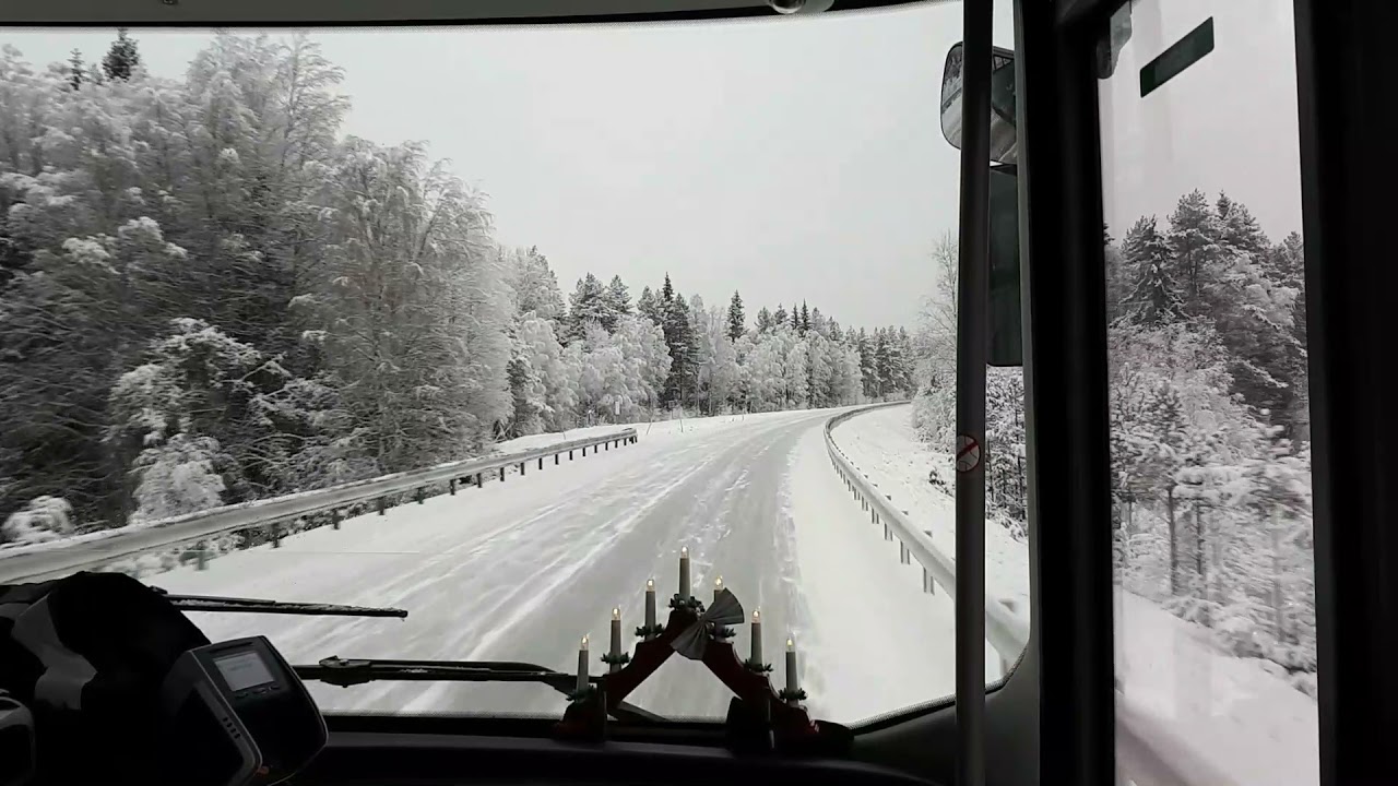 Bus-ride in the snow in #Värmland (#soundtrack #roadtrip)