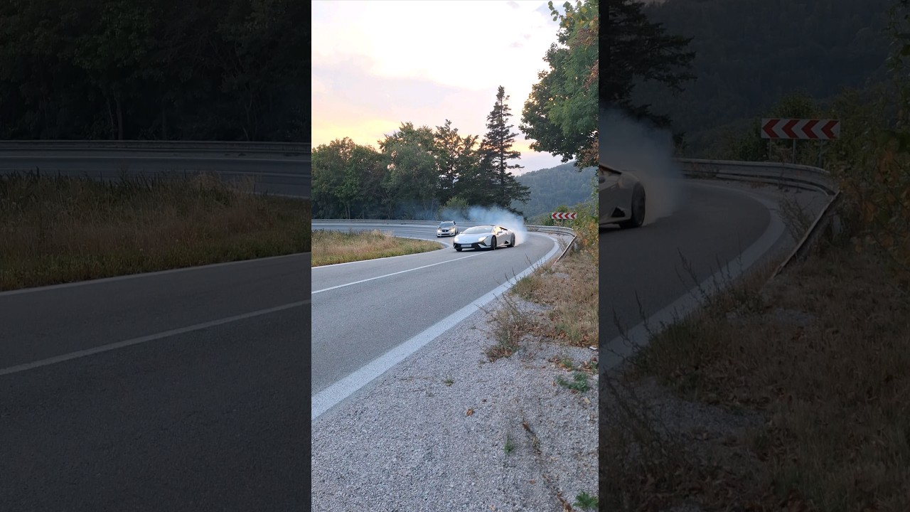 Lamborghini Hurac&aacute;n vs BMW M5 drift #automobile #fast #drifting #drift #sound