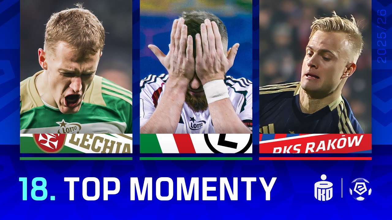 Wszystkie gole 18. kolejki | TOP MOMENTY | Ekstraklasa 2025/26 [komentarz: Krzysztof Sendecki]