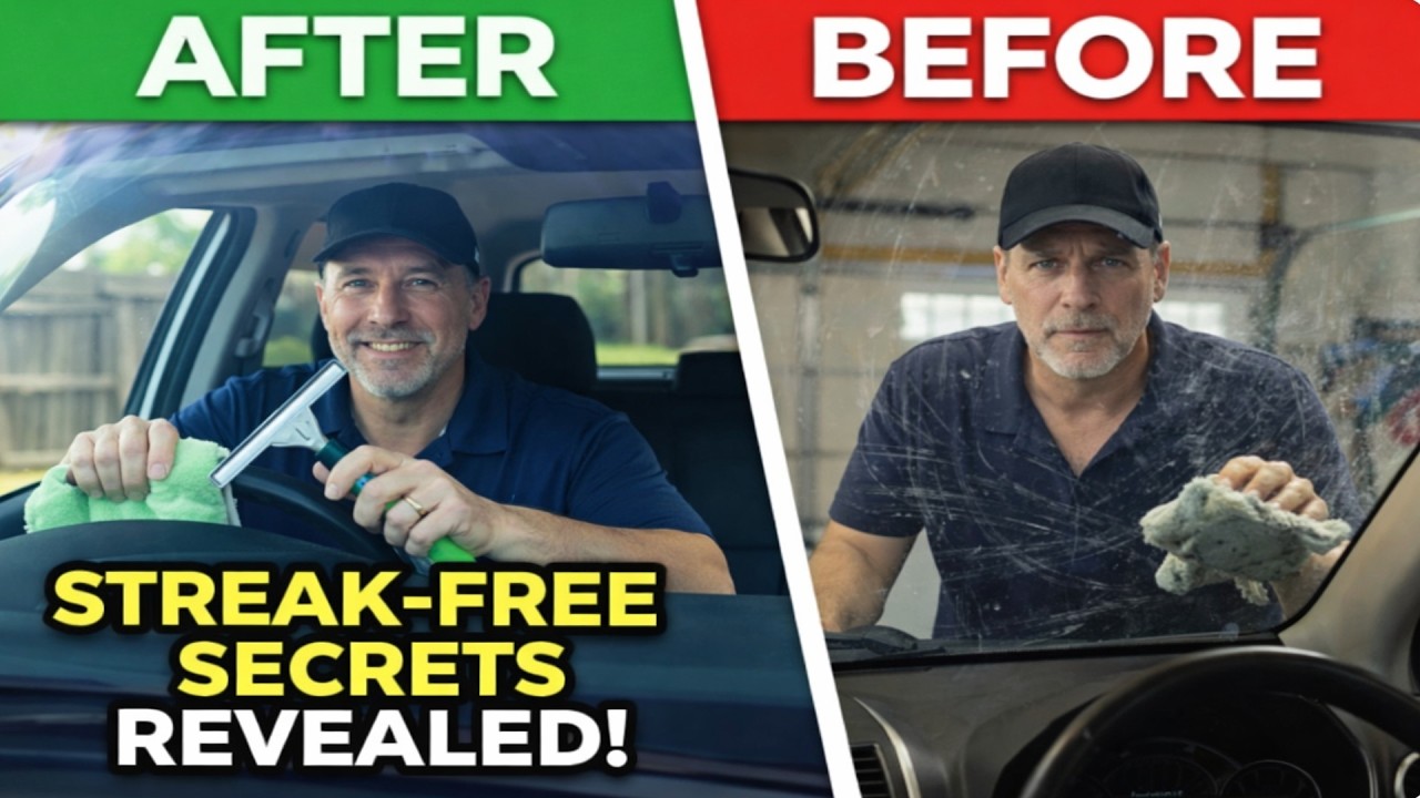 FASTEST and EASIEST Way To Clean the INSIDE of your WINDSHIELD! And ALL Glass! PRO SECRETS REVEALED!