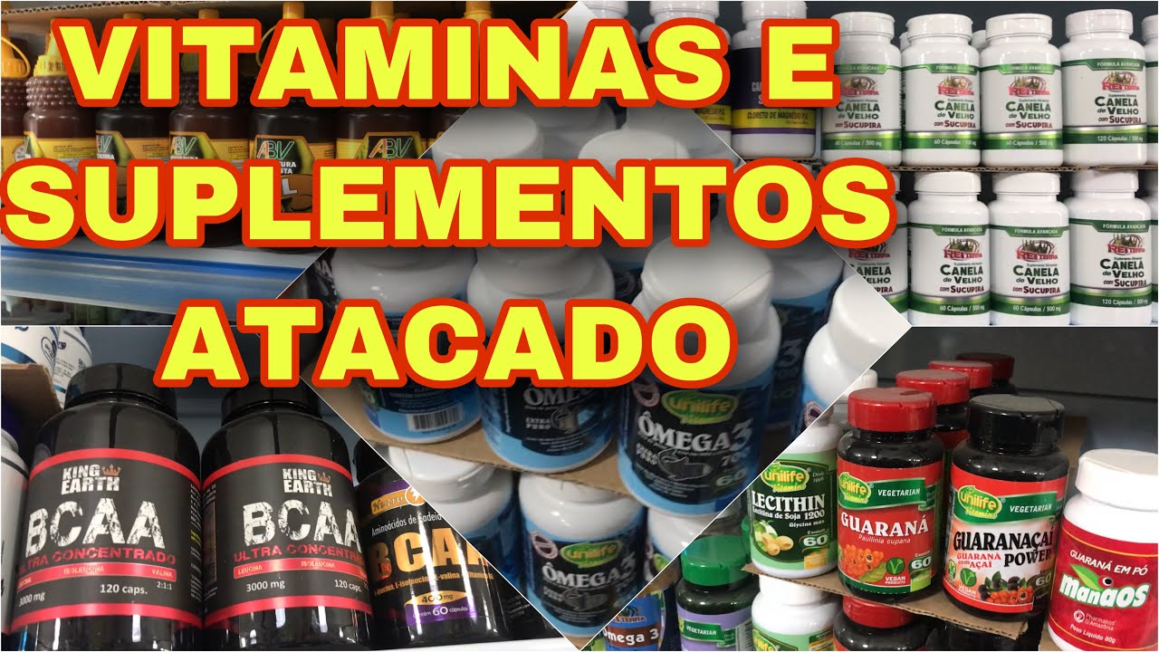 SUPLEMENTOS E VITAMINAS NO ATACADO- Rua Santa Rosa Zona Cerealista SP