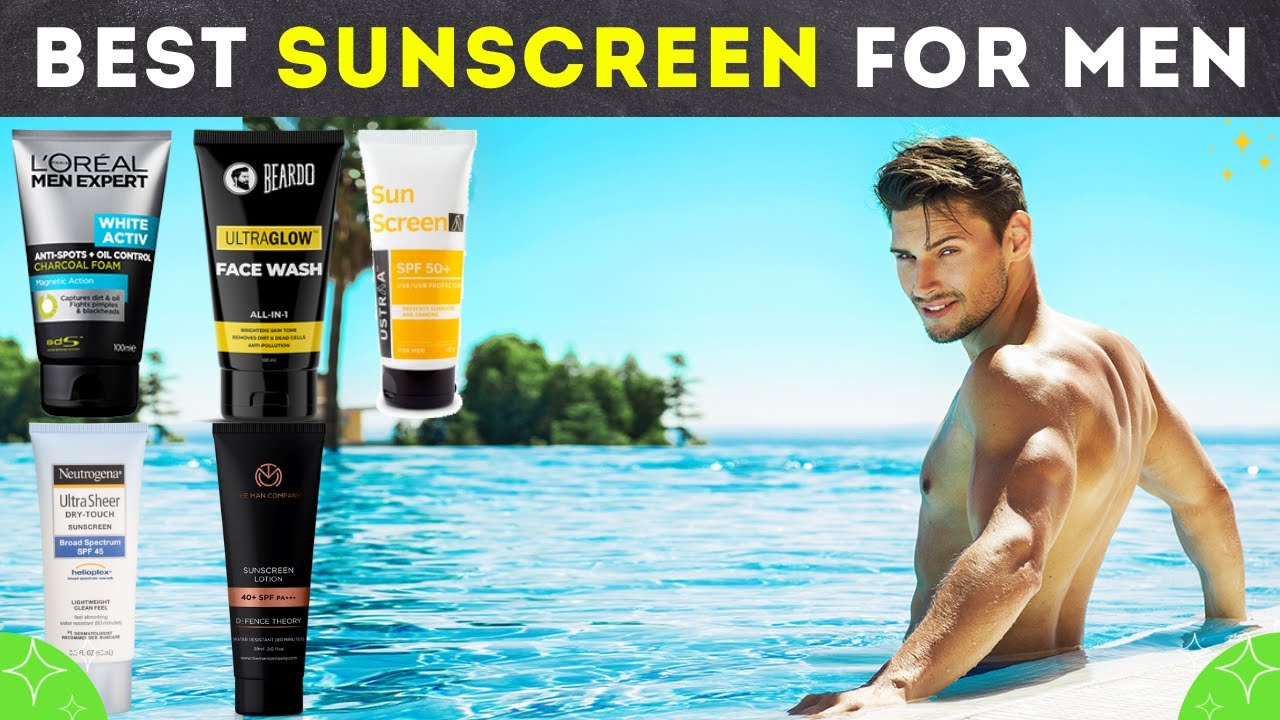Top 5 Best Sunscreen For Men | with price | Stay Safe In The Sun ⭐🙂