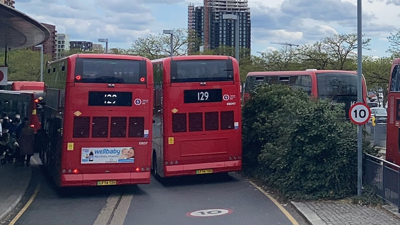 Full Route Visual ~ Bus Route 129 : Lewisham - Gallions Reach