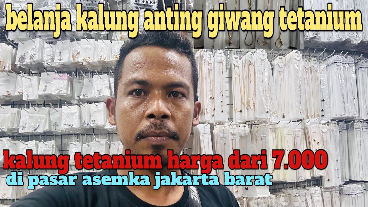 Belanja kalung titanium grosir harga murah d pasar asemka