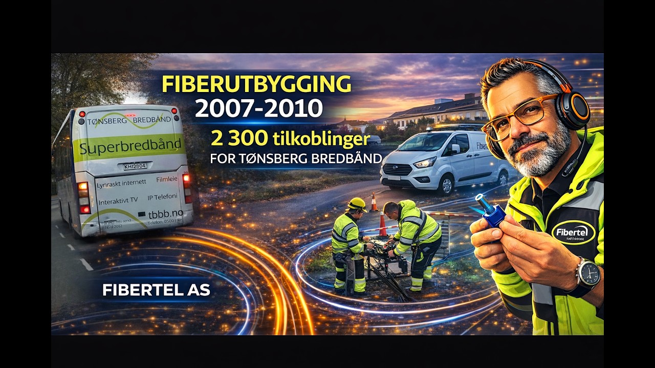 Fiberutbygging 2007–2010 | 2 300 tilkoblinger for Tønsberg Bredbånd | Fibertel
