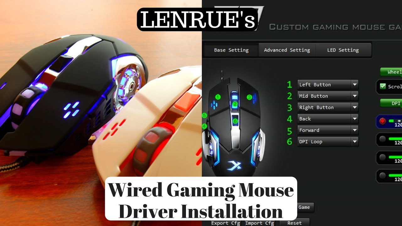 Как установить драйвер для проводной игровой мыши LENRUE