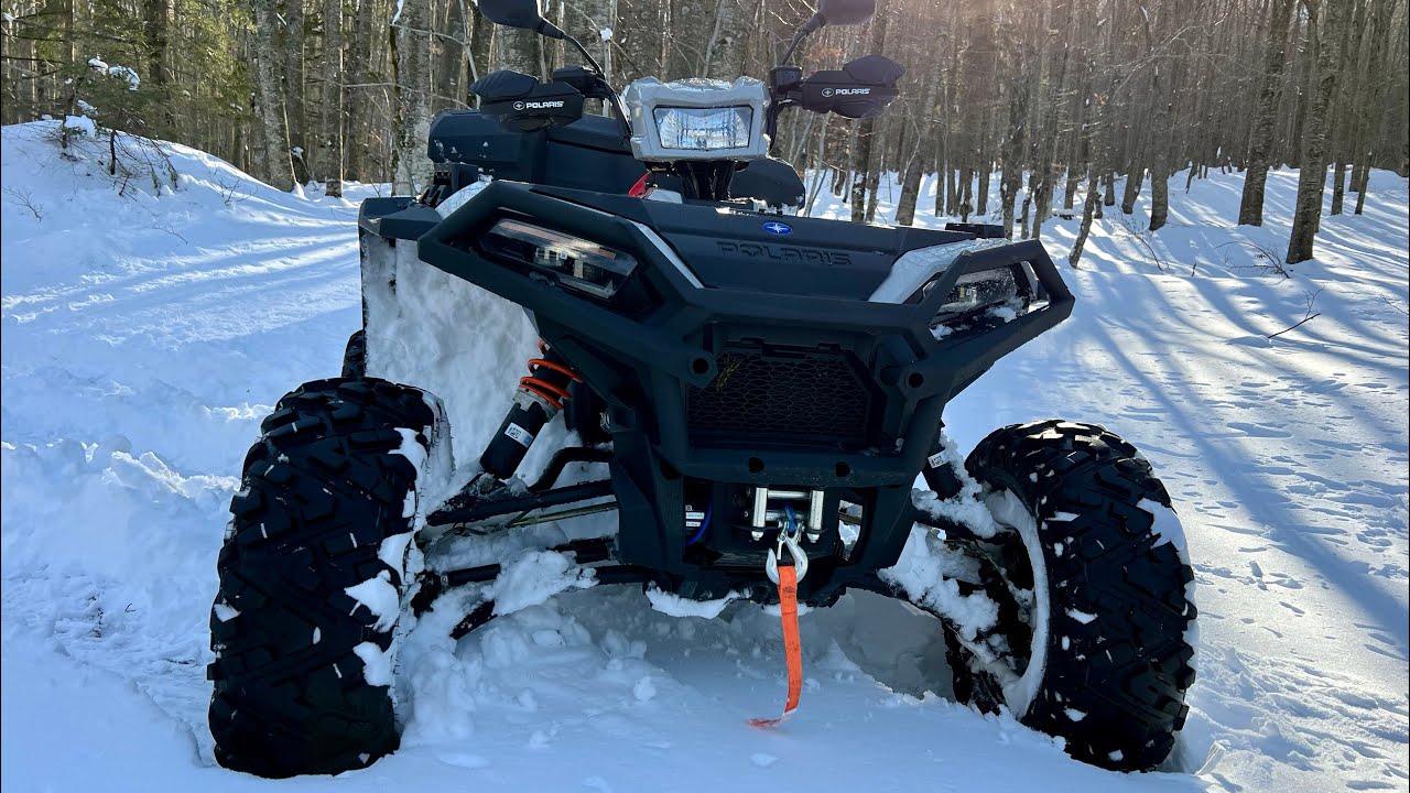 Polaris Sportman 1000 S uno Spettacolo!!! Il Quad sulla NEVE da URLO in Appennino col Grilli!!! 💥❄️