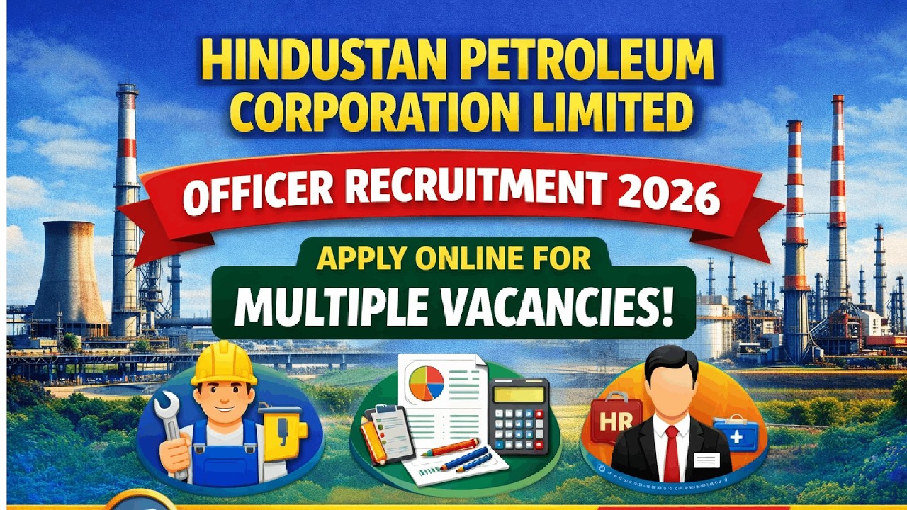 HPCL Recruitment 2026 🔥 400+ Officer Jobs | Salary ₹1.6 Lakh | Any Degree / Engineering Apply