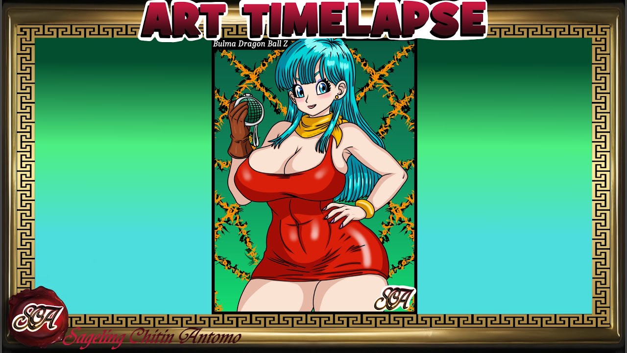 Art Time Lapse: Bulma Dragon Ball Z Attempt