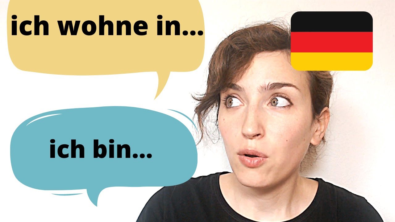 PRESENTARSE en alemán 🇩🇪✔️ - Presentación en alemán paso a paso y con subtítulos (me llamo, soy...)