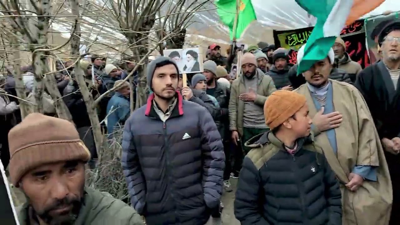 AIMS Stages Protests in Suru Valley to Mark Leaders Martyrdom