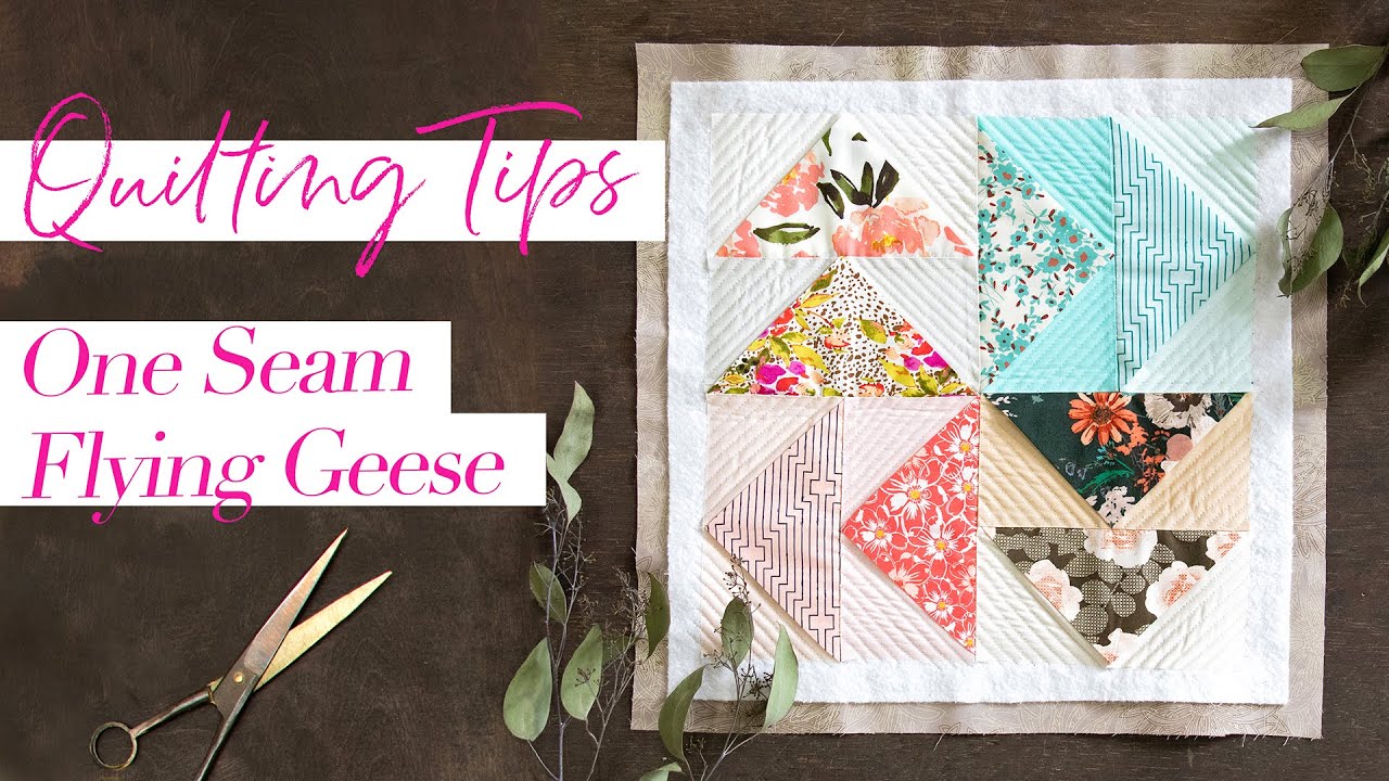 Fast and Easy One Seam Flying Geese Tutorial
