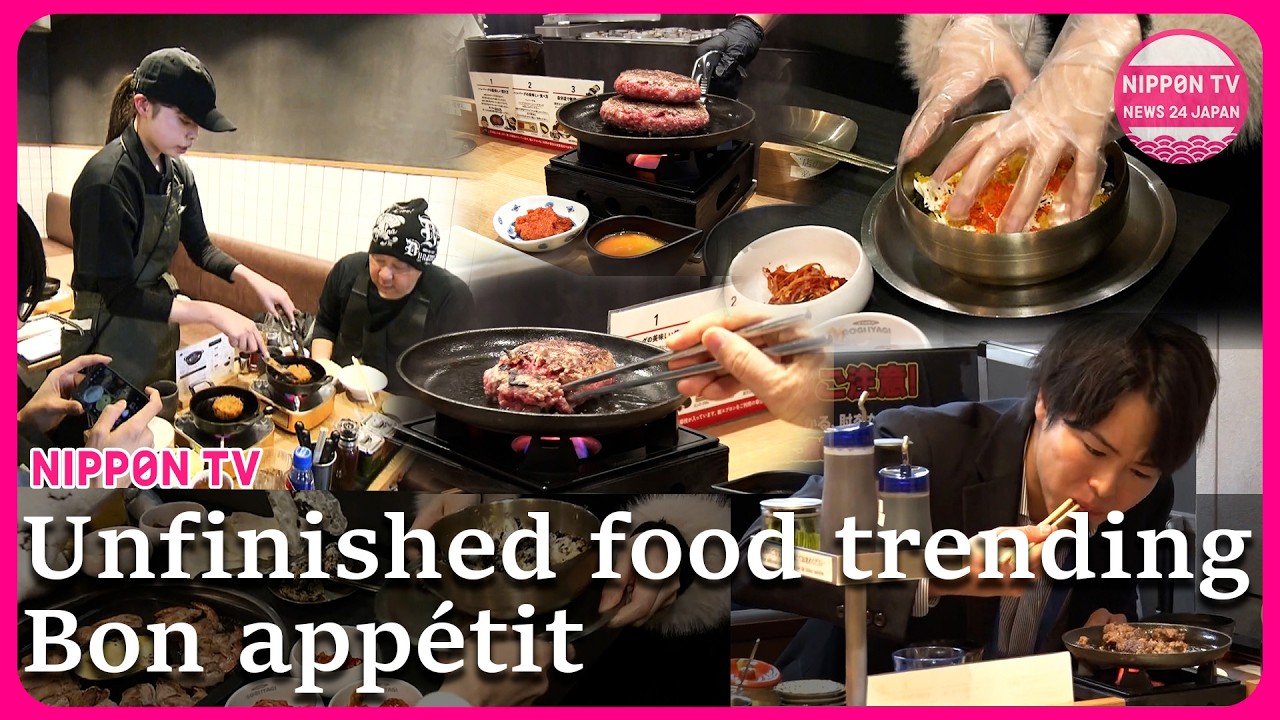 Restaurants that serve 'unfinished dish' trending in Japan
