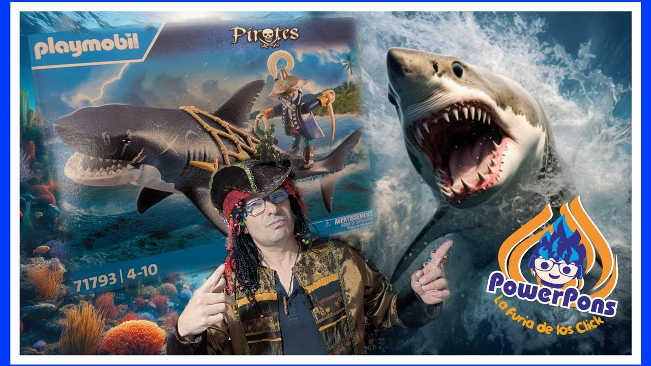 🏴‍☠️🦈 PLAYMOBIL TIBURÓN PIRATA FANTASMA, NOVEDAD DE PIRATA 2025, 71793 UNBOXING EN ESPAÑOL🦈🏴‍☠️