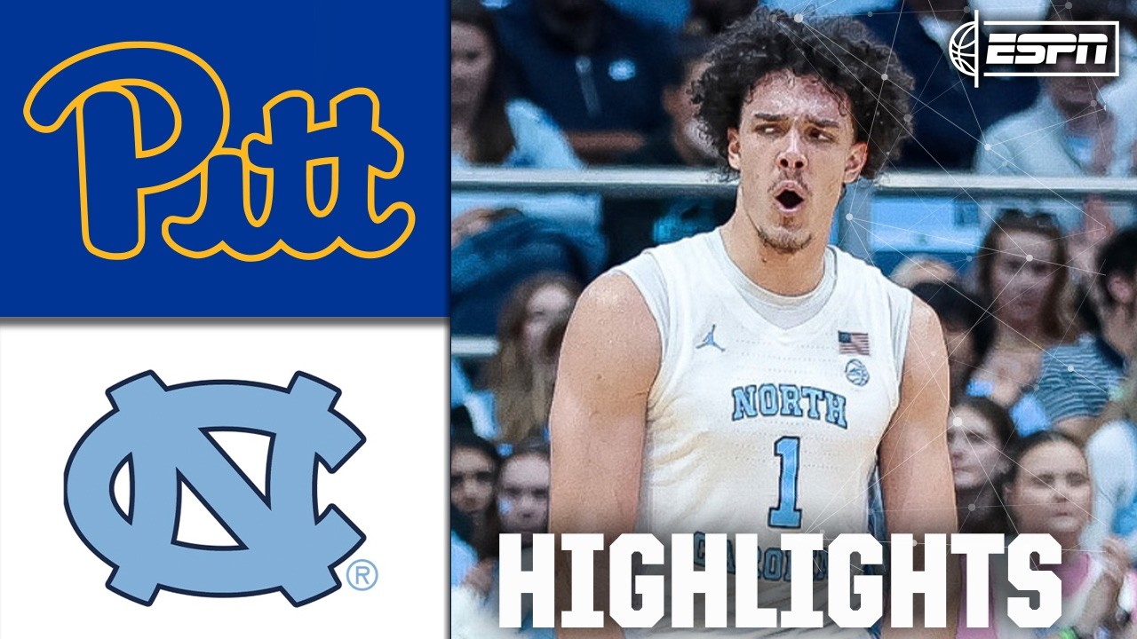 Pittsburgh Panthers vs. North Carolina Tar Heels | Full Game Highlights | ESPN College Basketball