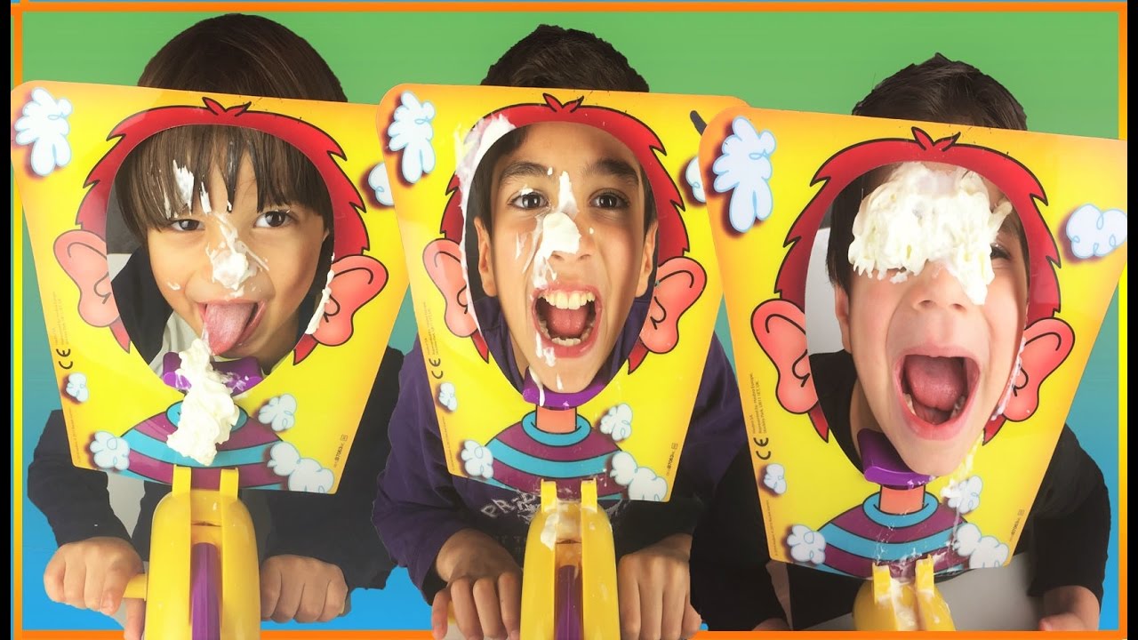 CHALLENGE - PIE FACE PART 2 - StudioSurpriseToys