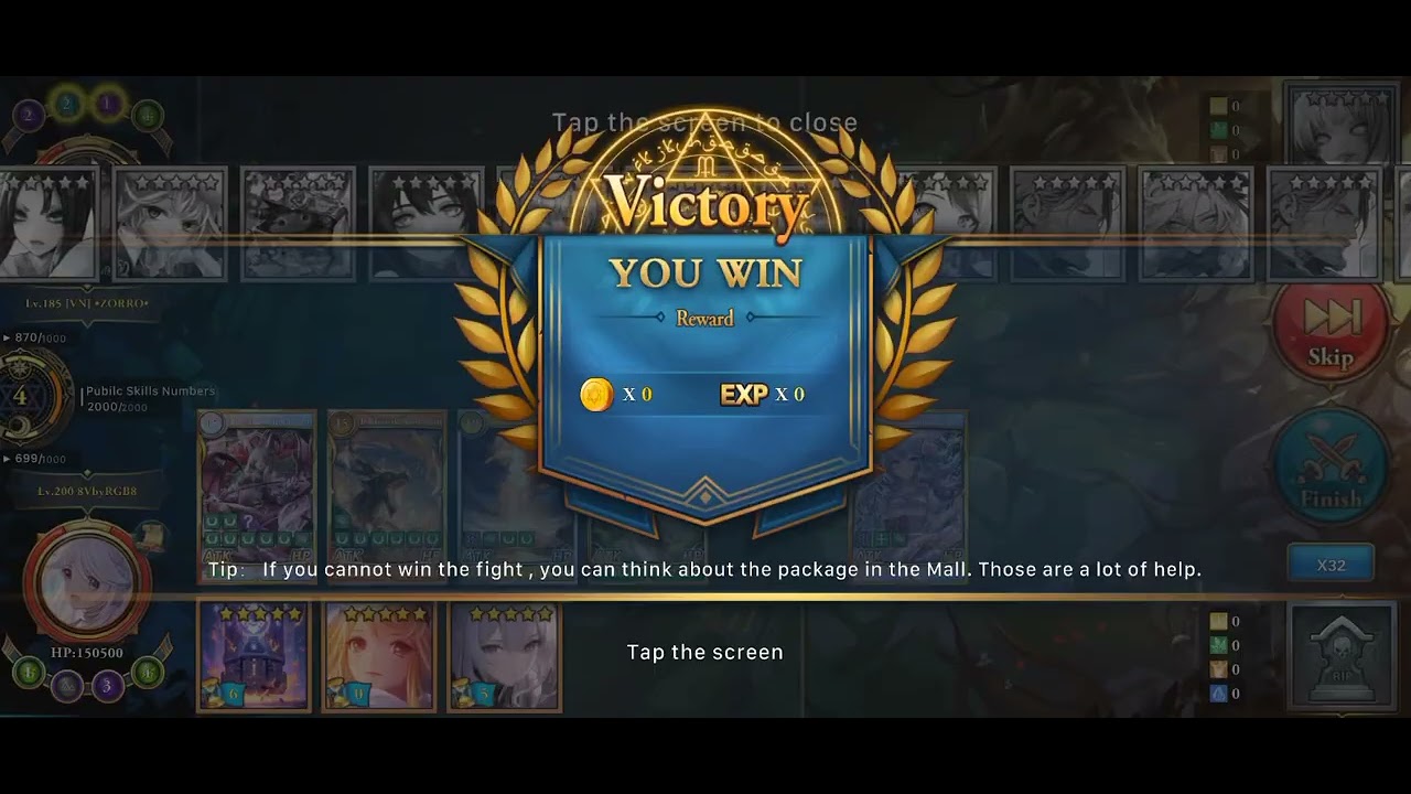 Lies of Astaroth - A Very Rare Moment of Winning a High rank PvP battle via elimination of all cards