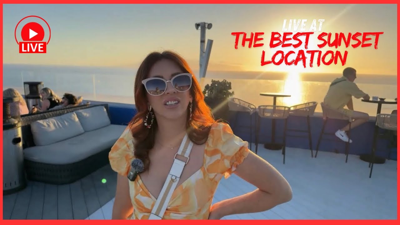 🔴LIVE: Number 1 SUNSET LOCATION in Tenerife?! Incredible Hotel Rooftop Bar ☀️