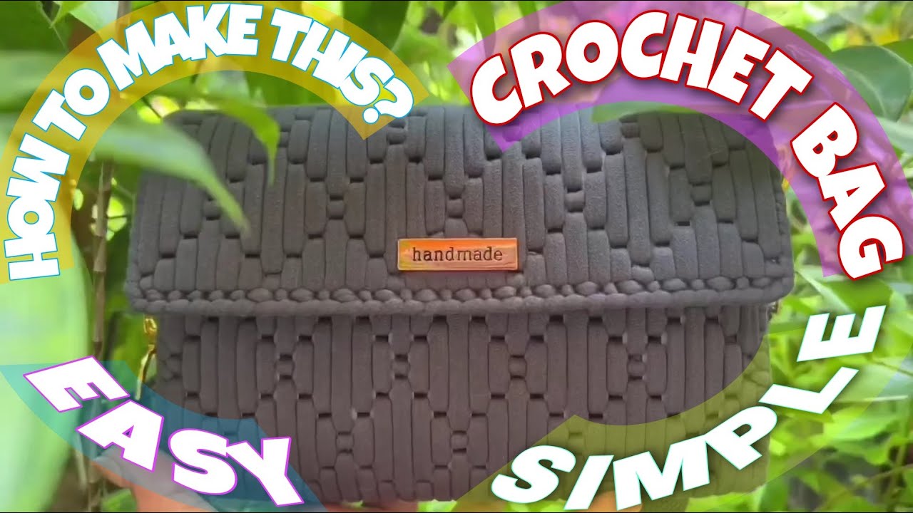CROCHET PLASTIC CANVAS BAG (EASY DESIGN)
