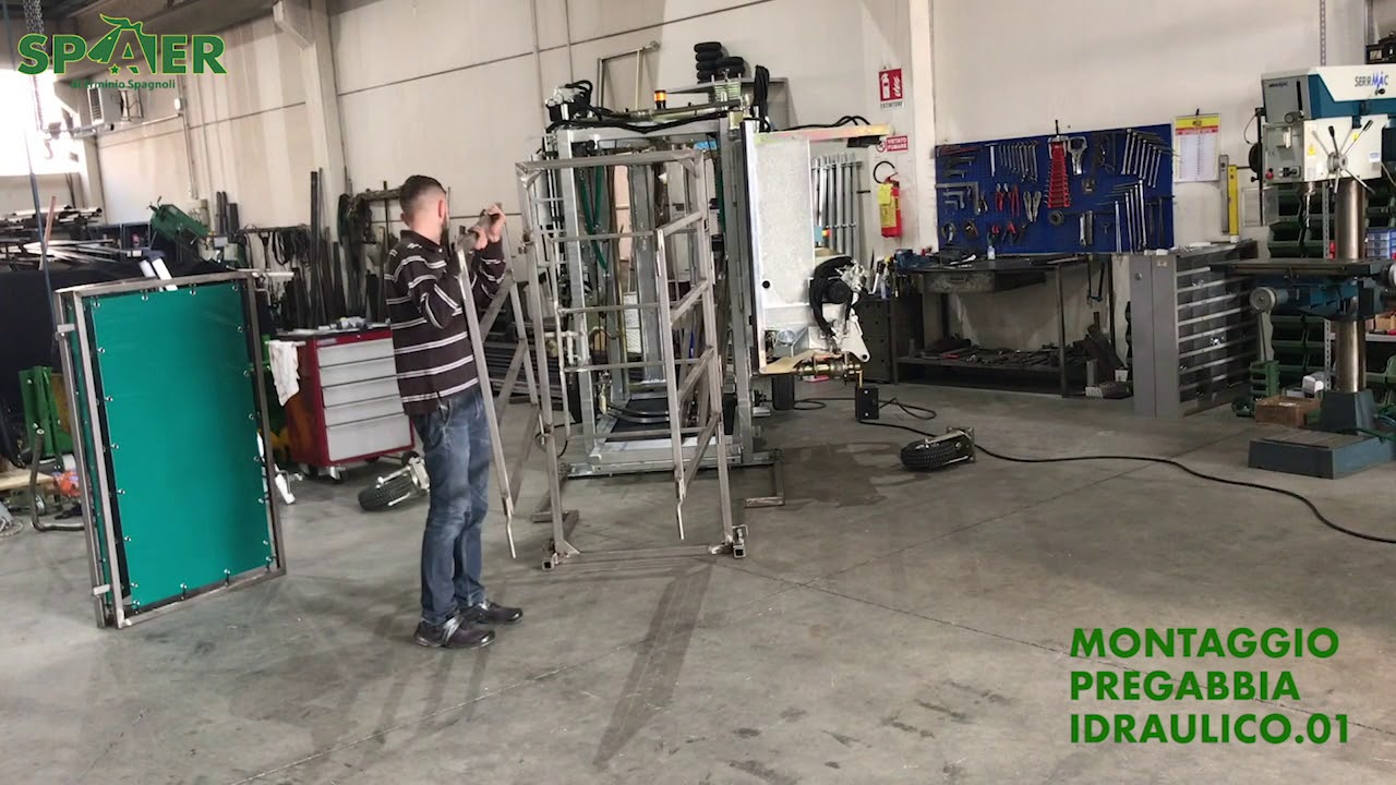 SPAER Montaggio Tunnel di contenimento / Pregabbia per arla travaglio IDRAULICO.01