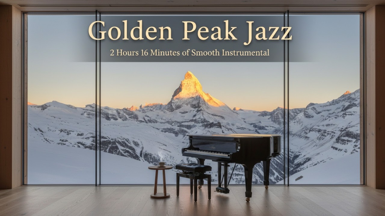 Golden Peak Jazz | 2 Hours 16 Minutes of Smooth Piano Instrumental