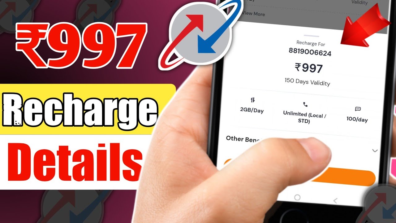 ₹997 Recharge Plan Bsnl All Details And Validity | Bsnl 2026 New Recharge Plan