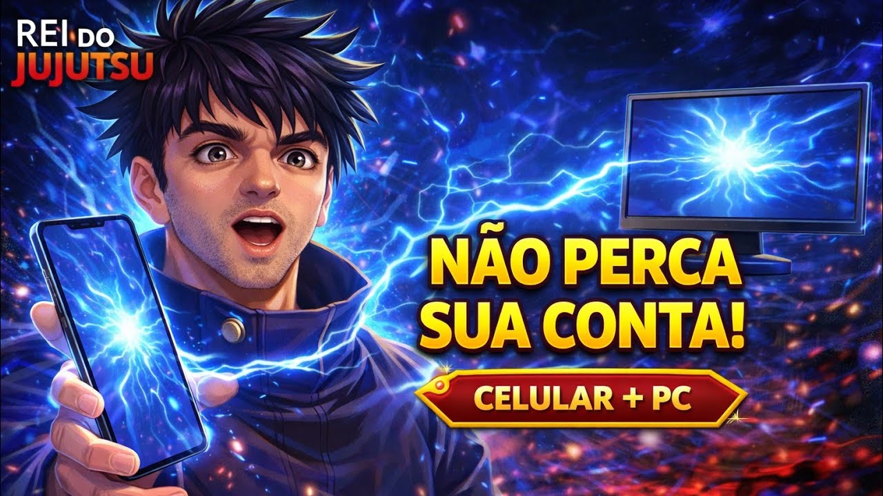 COMO SALVAR SUA CONTA no Rei do Jujutsu Mobile! (Passo a Passo)