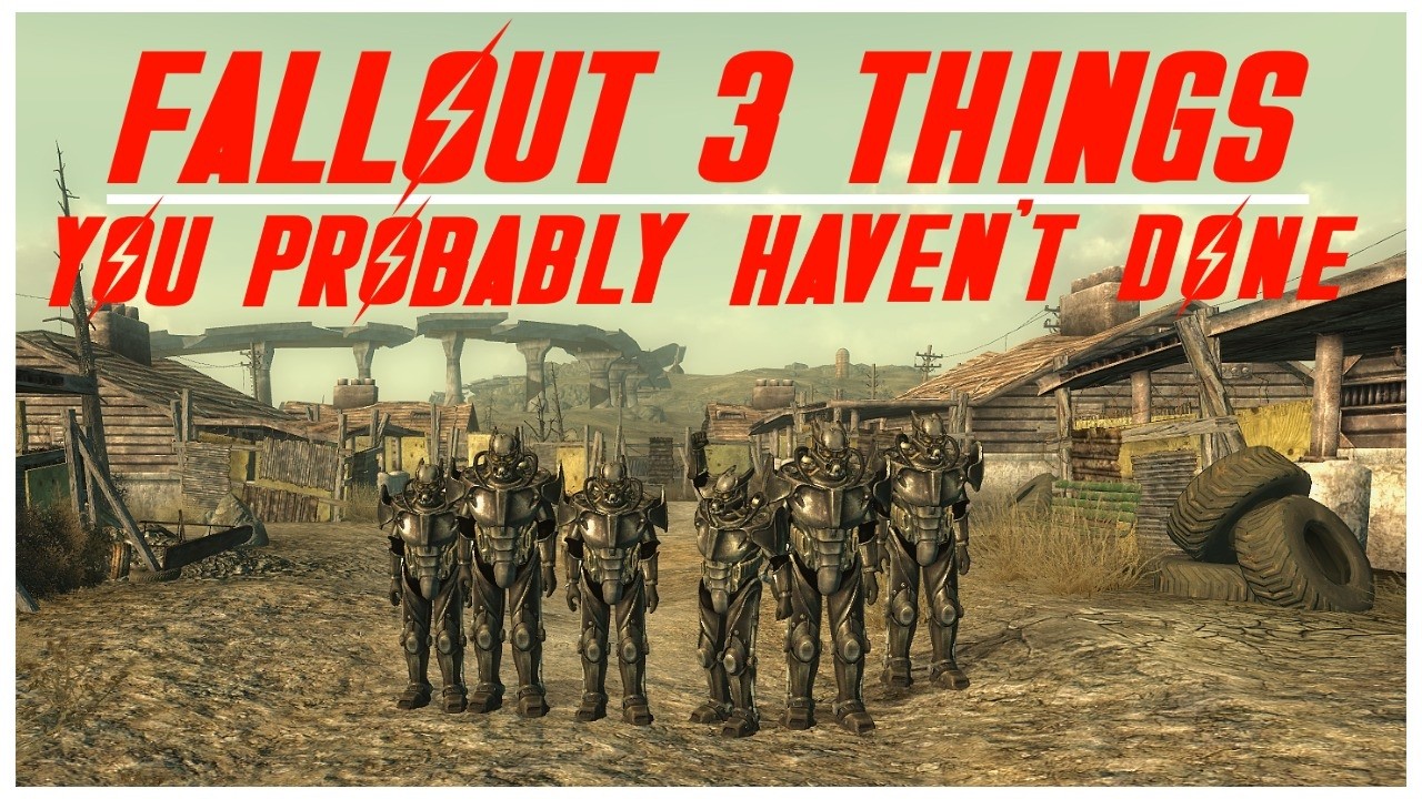 Вещи в Fallout 3, которые вы, вероятно, еще не пробовали