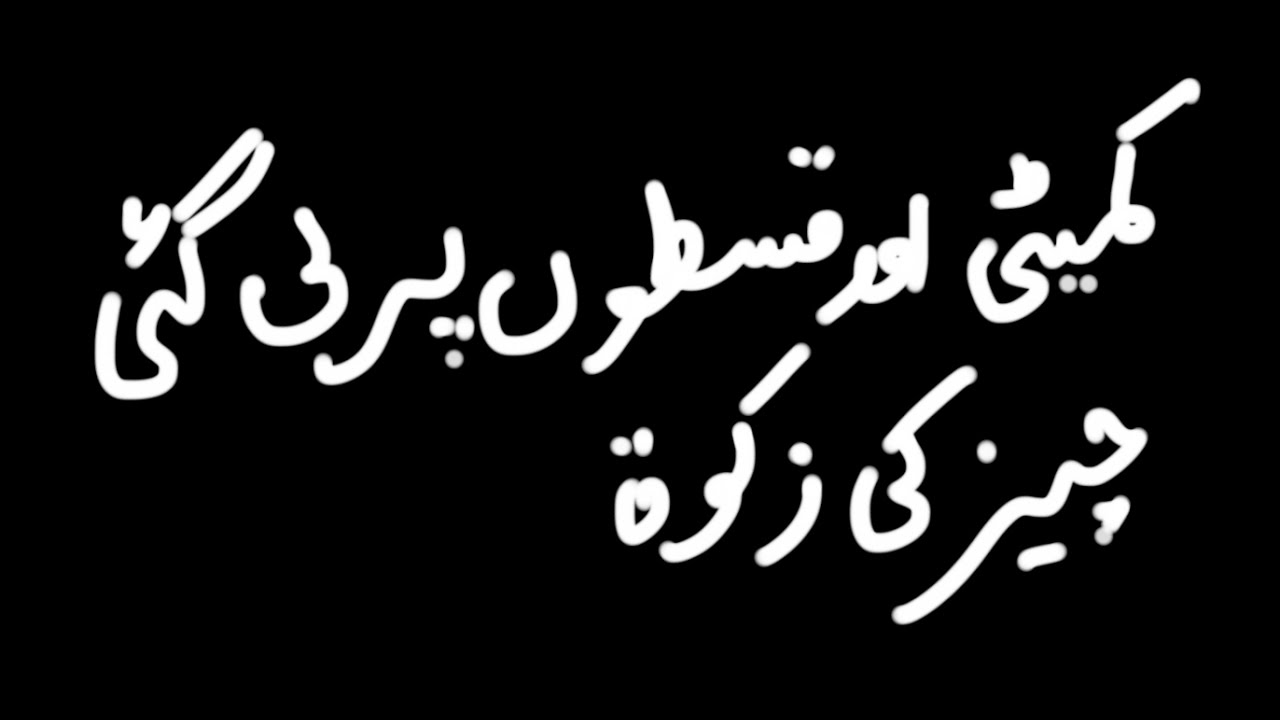 9۔ کمیٹی اور قسطوں پر لی گئی چیز کی زکوة
