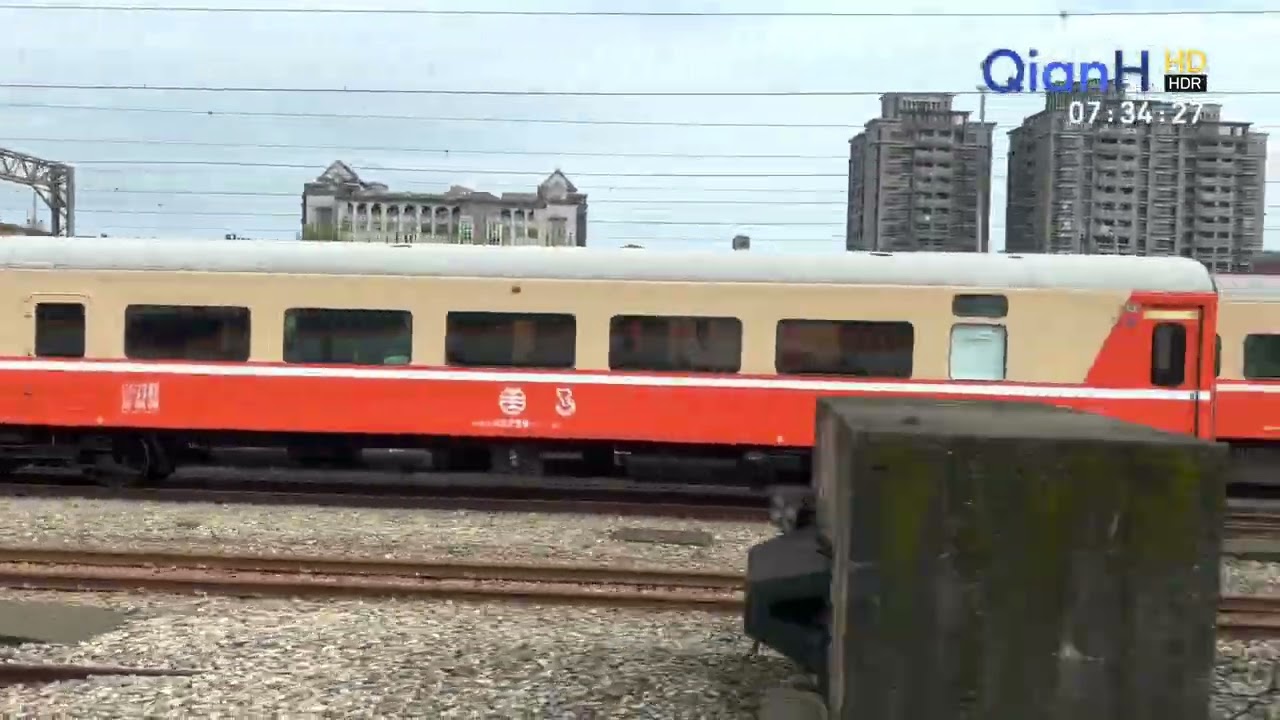 【1080p60 HDR】【臺灣鐵路】22次太魯閣自強號（團體列車）路程景｜作業BGM｜松山→花蓮