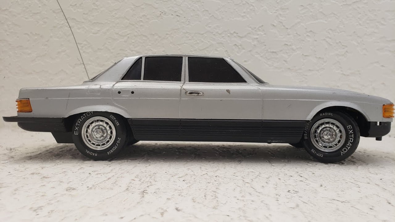 r/c car Mercedes 280 SE - made by EXTRATOY (VINTAGE RC CAR FIND)