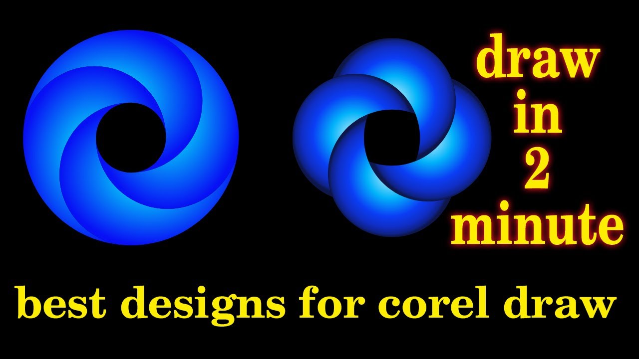 how to make swirl logo in corel draw
