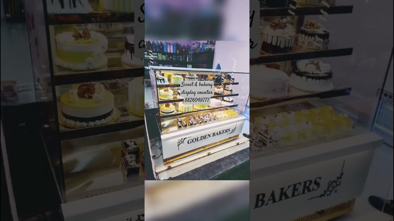 sweet & bakery display counter #bakery #bakerydisplaycounter #stainlee #sweetsdisplaycounter #viral