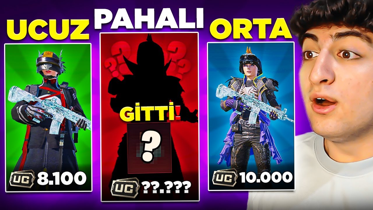 O ARTIK GİTTİ... 😢 ( UCUZ ORTA PAHALI HESAP FULLEME ) | PUBG Mobile