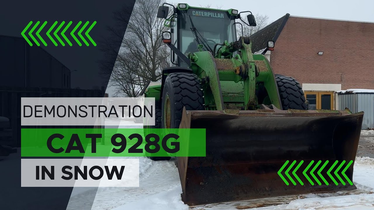 1999 CAT 928G Wheel Loader: Snow Operation & Demonstration