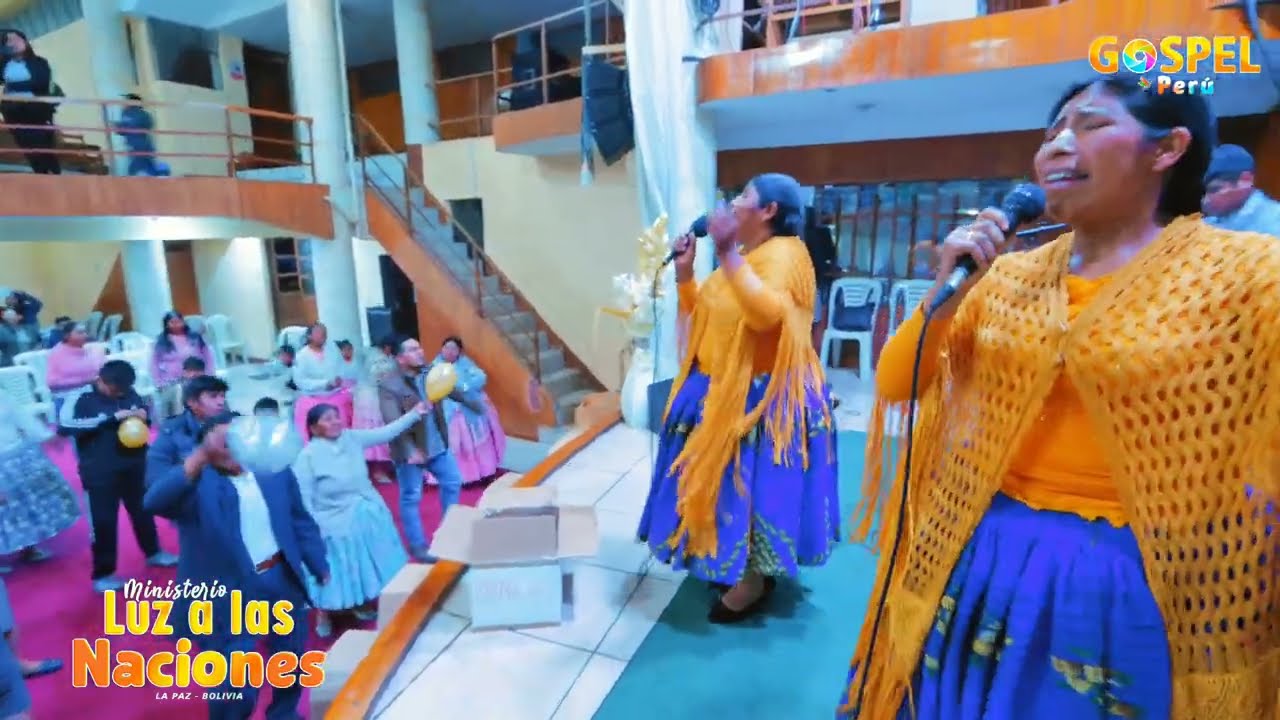 Ministerio LUZ A LAS NACIONES en Fiesta de Primicias Puno - ALABANZAS EN AYMARA  Producciones GOSPEL