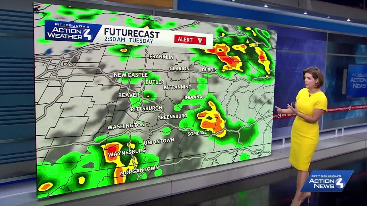 July 27 | Severe Weather Alert through Tuesday morning for western PA