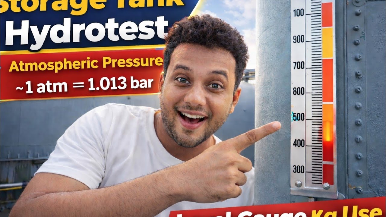 Storage Tank Hydrostatic Test | Step by Step Hydrotest Process in Hindi