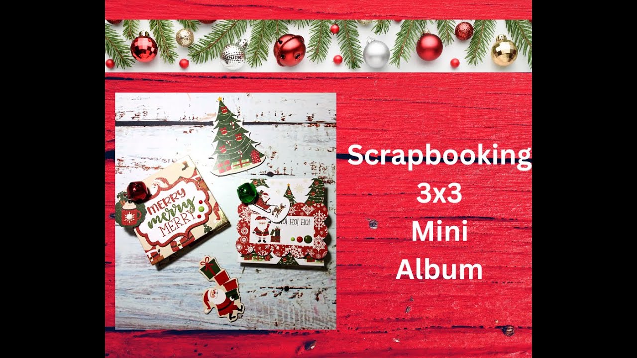 Scrapbooking 3x3 Christmas Mini Album/@echoparkpaper The Magic of Christmas/TUTORIAL