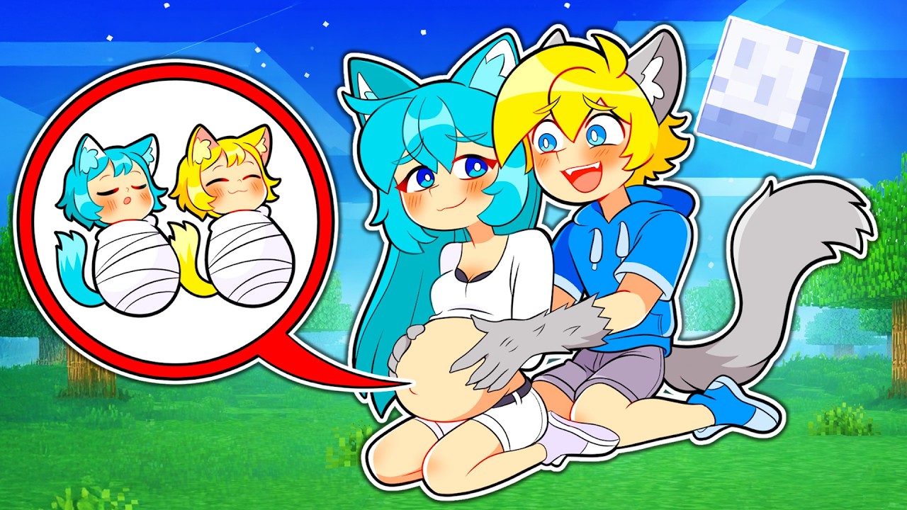 Stella è INCINTA di DUE GEMELLI LUPI Su Minecraft!